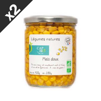 2 Ma�s doux au naturel Bio 420g
