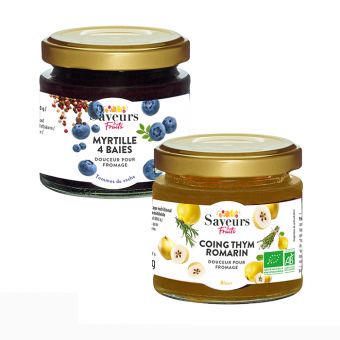 Duo de confitures Bio pour vos fromages