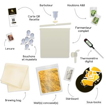 Kit de brassage Bire de Nol complet 5 litres