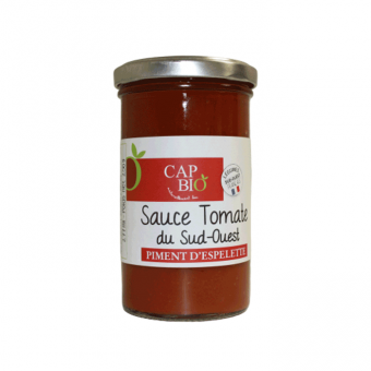 Sauce tomate bio au piment d'espelette 250g