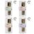 Assortiment 4x2 bouquets de fleurs  infuser