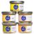 Lot de rillettes saumon, saint-jacques, thon, maquereau et sardine